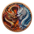 Fire & Ice Dragon 10oz .999 Fine Copper Round – Colorized Collectible in Capsule